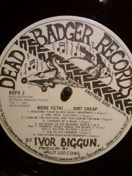 Ivor Biggun And Introducing The Red Nosed - Burglars* : More Filth ! Dirt Cheap (LP)