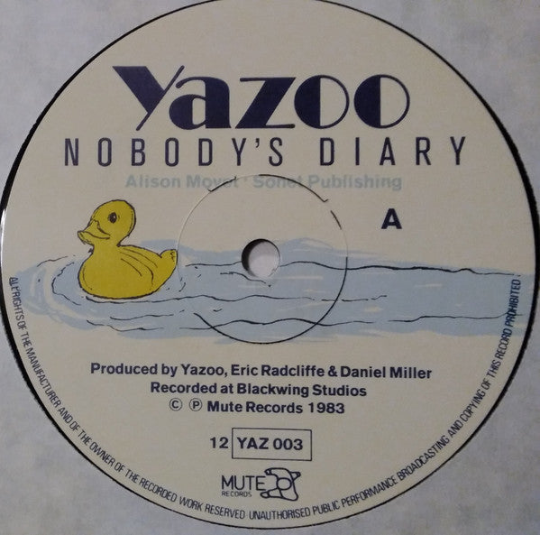 Yazoo : Nobody's Diary / State Farm (12", Single, Spa)