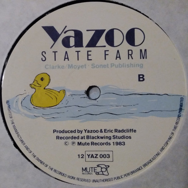 Yazoo : Nobody's Diary / State Farm (12", Single, Spa)