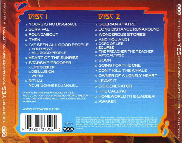 Yes : The Ultimate Yes: 35th Anniversary Collection (2xCD, Comp)