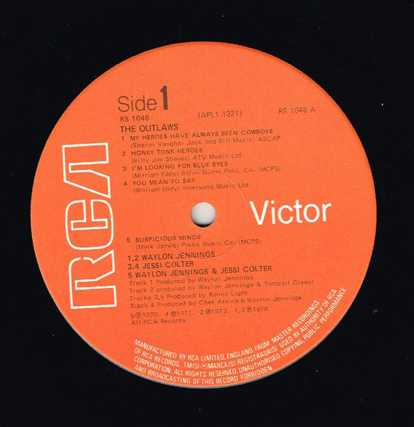 Waylon Jennings, Willie Nelson, Jessi Colter, Tompall Glaser : Wanted! The Outlaws (LP, Album)