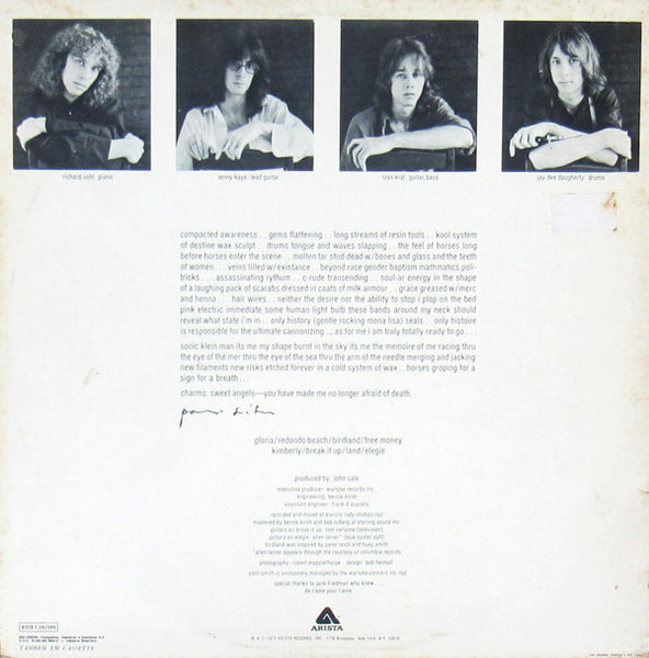 Patti Smith : Horses (LP, Album)