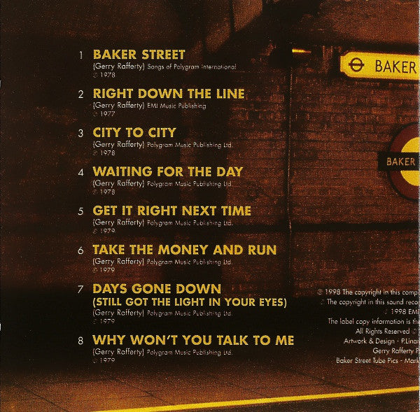 Gerry Rafferty : Baker Street (CD, Comp)