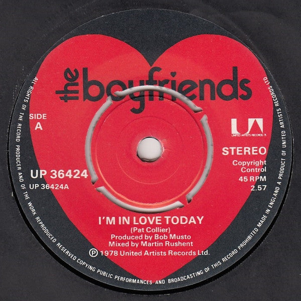 The Boyfriends : I'm In Love Today (7")
