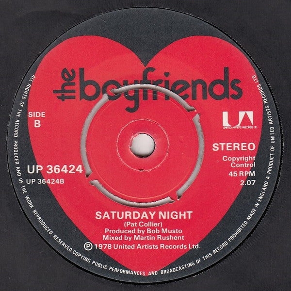 The Boyfriends : I'm In Love Today (7")