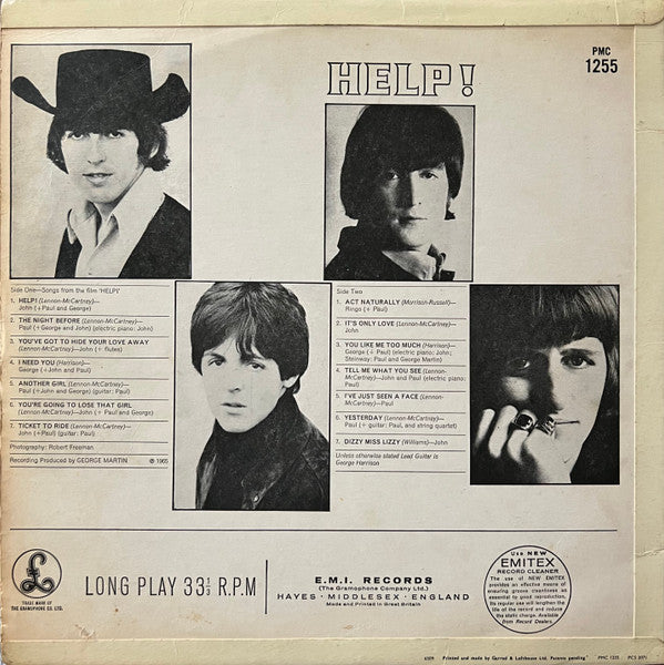 The Beatles : Help! (LP, Album, Mono, KT )