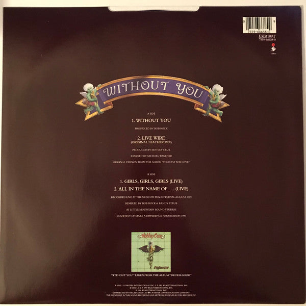 Mötley Crüe : Without You (12", Ltd, Pos)