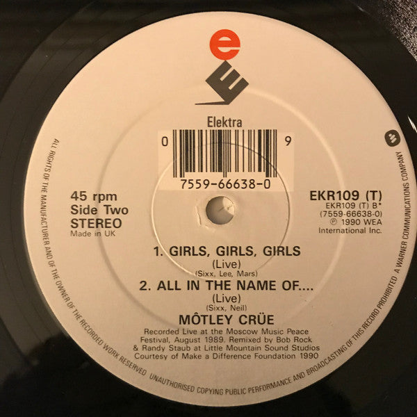 Mötley Crüe : Without You (12", Ltd, Pos)