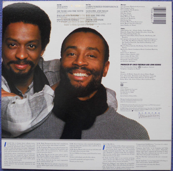 Chico Freeman Featuring Bobby McFerrin : Tangents (LP, Album, Promo)