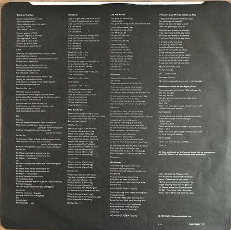 Paul McCartney & Wings* : Band On The Run (LP, Album, RP)