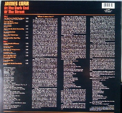 James Carr : At The Dark End Of The Street (LP, Comp)