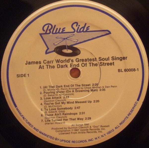 James Carr : At The Dark End Of The Street (LP, Comp)