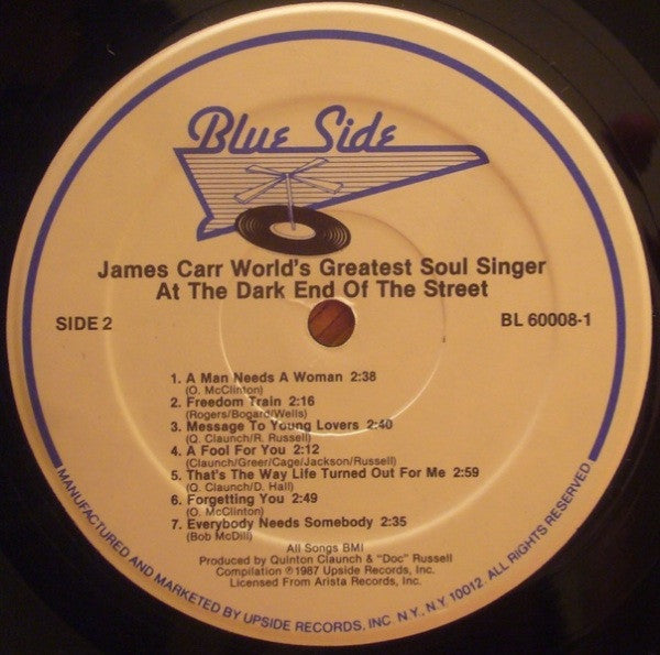 James Carr : At The Dark End Of The Street (LP, Comp)