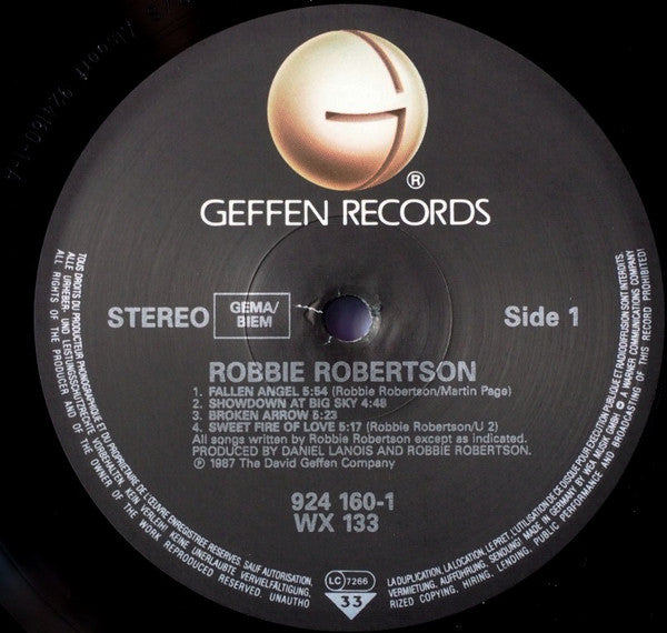 Robbie Robertson : Robbie Robertson (LP, Album)