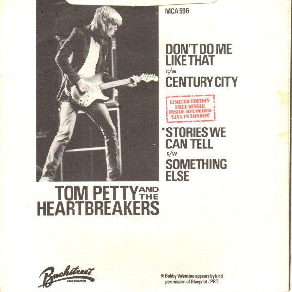 Tom Petty And The Heartbreakers : Don't Do Me Like That / Century City (7", Single + 7", Single, Ltd)