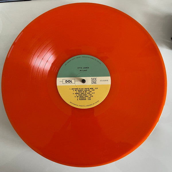 Etta James : At Last! (LP, Album, Ora)