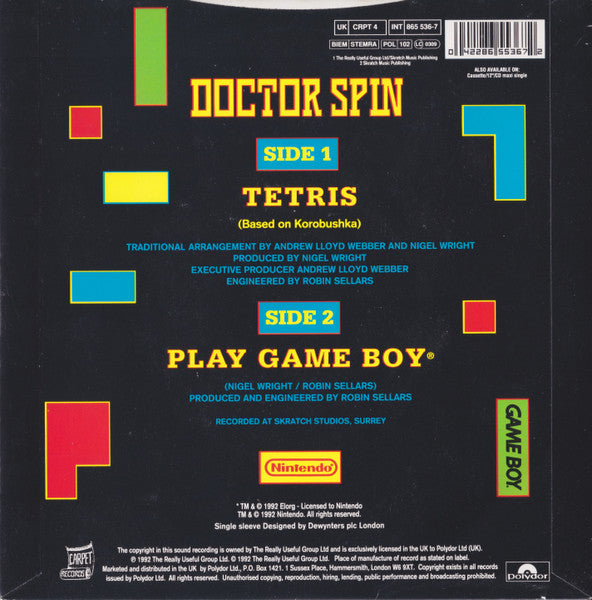 Doctor Spin : Tetris (7", Single, Red)