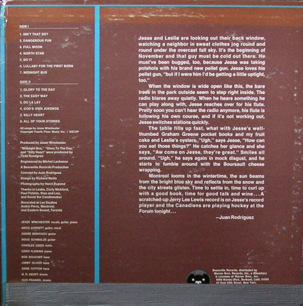 Jesse Winchester : Third Down, 110 To Go (LP, Album, Gat)