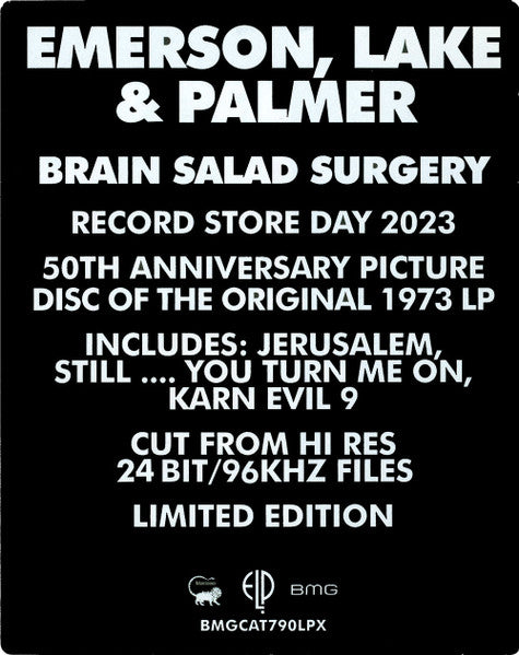 Emerson, Lake & Palmer : Brain Salad Surgery (LP, Album, RSD, Ltd, Pic, RE, RM)