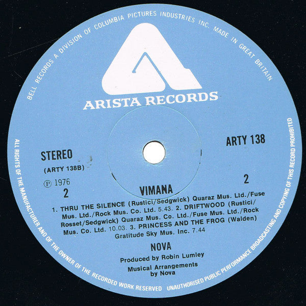 Nova (38) : Vimana (LP, Album)