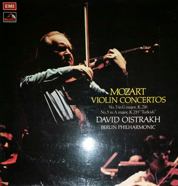 Mozart* - David Oistrakh*, Berlin Philharmonic* : Violin Concertos No. 3 & 5 (LP, Album, Comp)