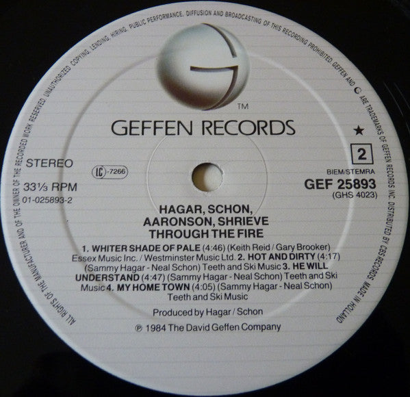 Hagar, Schon, Aaronson, Shrieve* : Through The Fire (LP, Album)