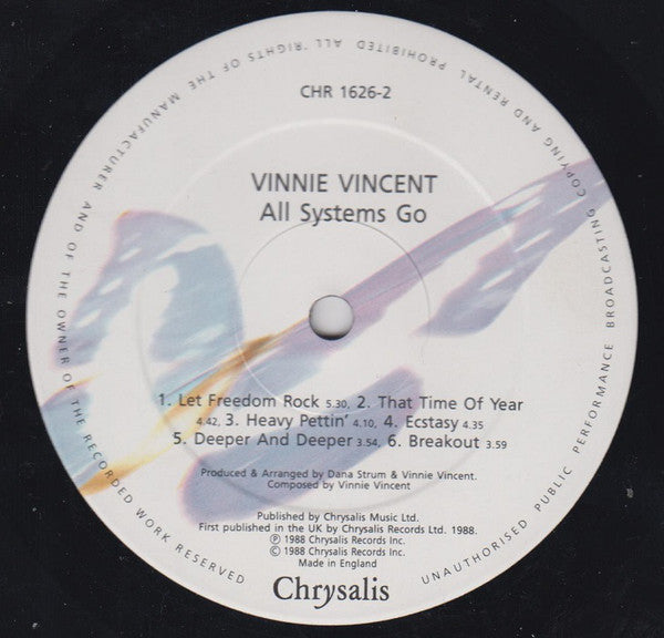 Vinnie Vincent Invasion : All Systems Go (LP, Album)