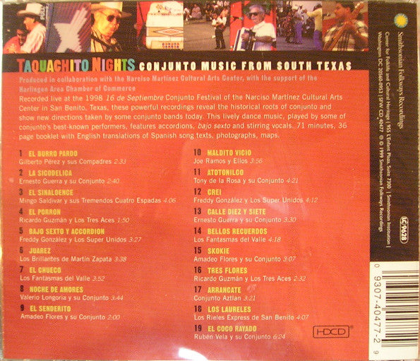 Various : Taquachito Nights: Conjunto Music From South Texas (CD, Comp)