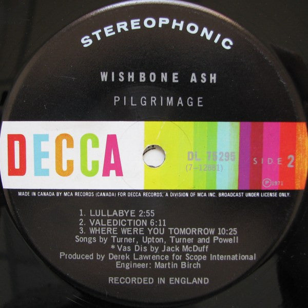 Wishbone Ash : Pilgrimage (LP, Album, Gat)