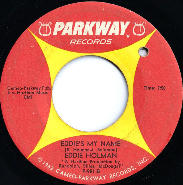 Eddie Holman : Don't Stop Now / Eddie's My Name (7", Single)