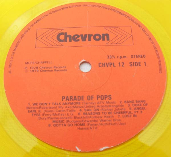 Unknown Artist : Parade Of Pops (LP, Album, Ltd, Gol)