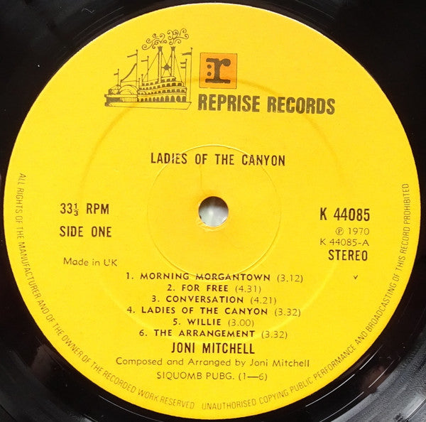 Joni Mitchell : Ladies Of The Canyon (LP, Album, RE, Gat)