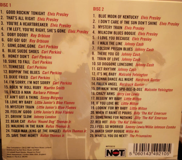 Various : The Best Of Sun Records (50 Original Recordings) (2xCD, Comp, RM)