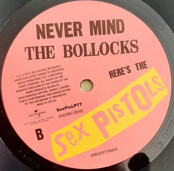 Sex Pistols : Never Mind The Bollocks Here's The Sex Pistols (LP, Album, RE, RP, 180)