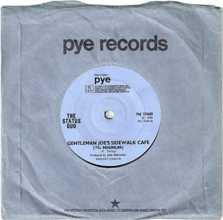 The Status Quo* : Pictures Of Matchstick Men (7", Single, Sol)