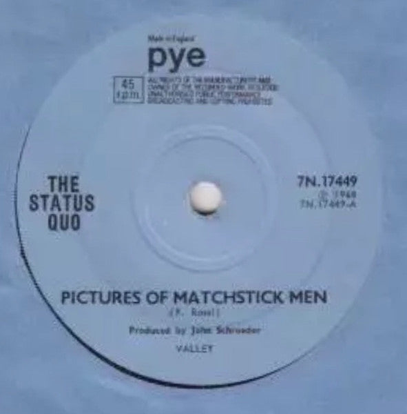 The Status Quo* : Pictures Of Matchstick Men (7", Single, Sol)