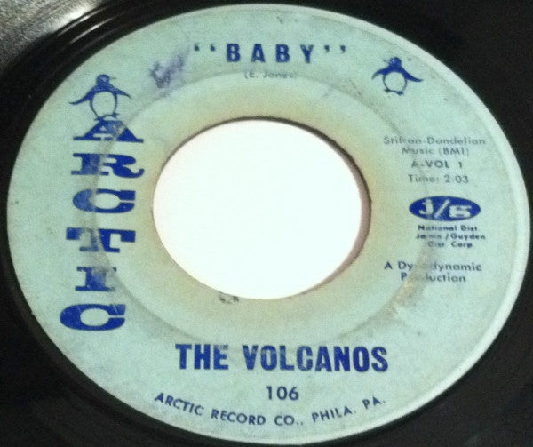 The Volcanos (2) : Storm Warning / Baby (7", Single)