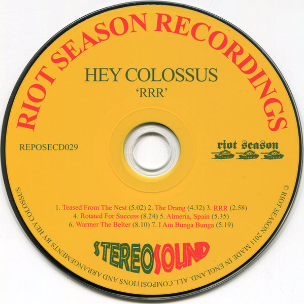 Hey Colossus : RRR (CD, Album, Ltd)