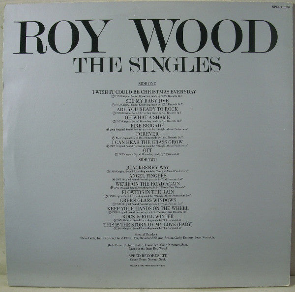 Roy Wood : The Singles (LP, Comp, Dam)