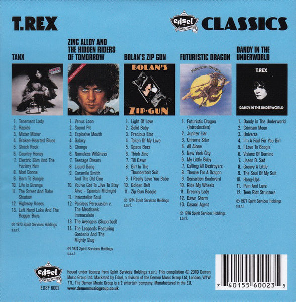 T. Rex : Classics (5xCD, Album, RE + Box, Comp)