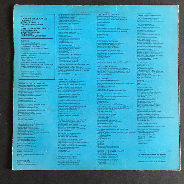 Al Stewart : Orange (LP, Album)