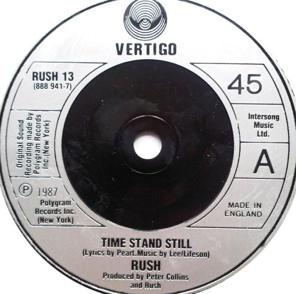 Rush : Time Stand Still (7", Single, Sil)