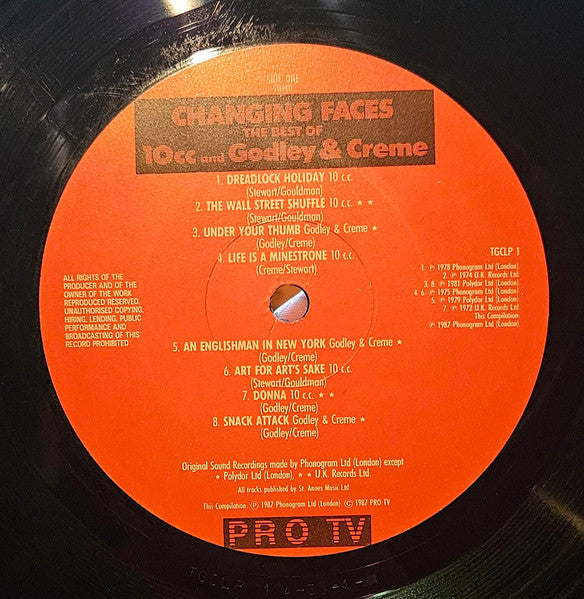 10cc And Godley & Creme : Changing Faces - The Best Of 10cc And Godley & Creme (LP, Comp)