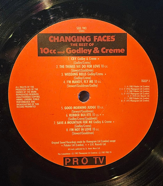 10cc And Godley & Creme : Changing Faces - The Best Of 10cc And Godley & Creme (LP, Comp)