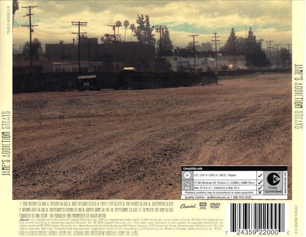 Jane's Addiction : Strays (CD, Album, Copy Prot. + DVD-V, Copy Prot., Ltd, NT)