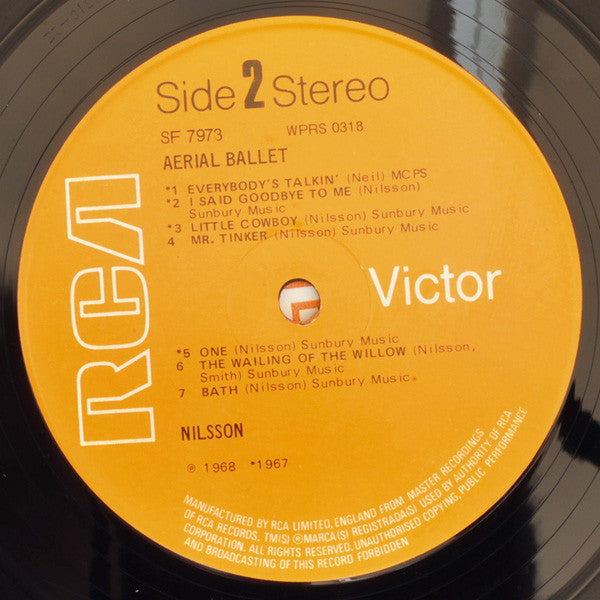 Nilsson* : Aerial Ballet (LP, Album, RE, RP)