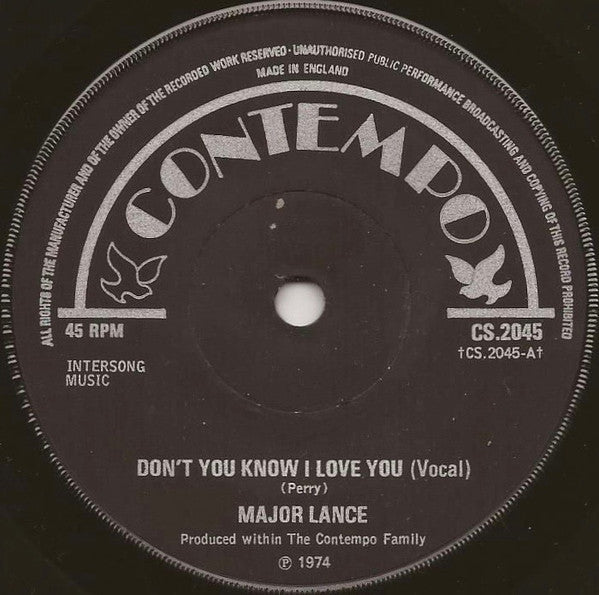Major Lance : Don't You Know I Love You (7", Sol)