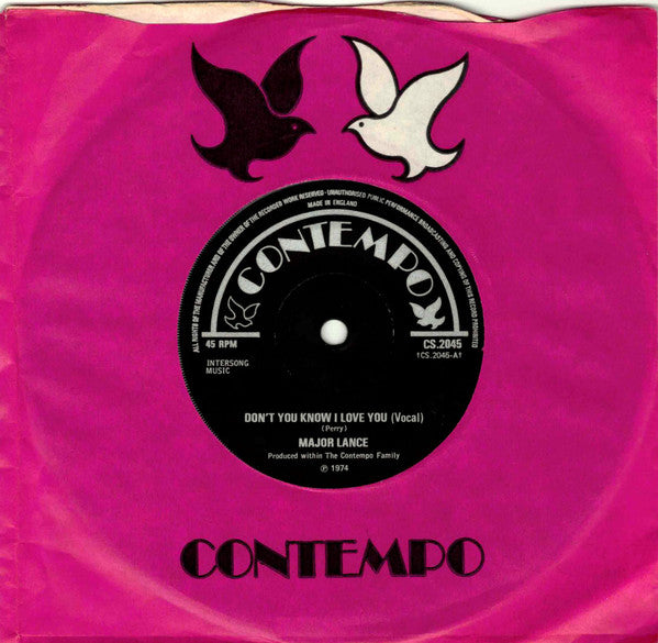 Major Lance : Don't You Know I Love You (7", Sol)