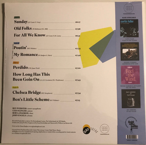 Ben Webster And His Quartet* : Wayfaring Webster (2xLP, Album, RSD, Ltd, 180)