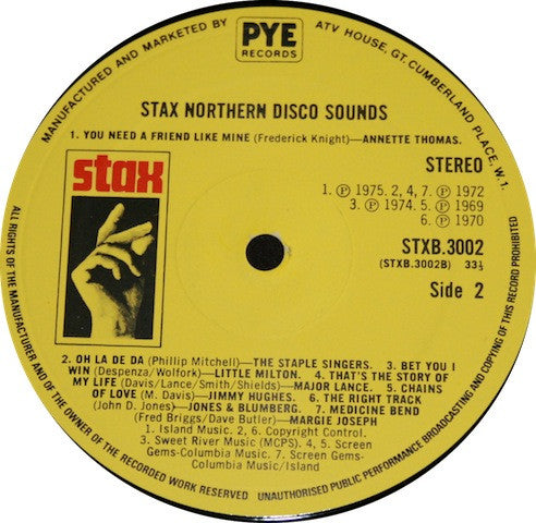 Various : Stax Northern Disco Sounds (LP, Comp)